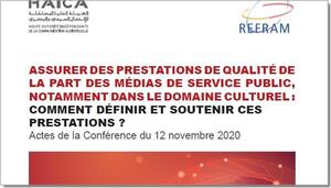 Publication des actes de la conférence « Comment définir, vérifier et soutenir les prestations de qualité des médias de service public »