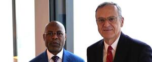 Le président du REFRAM reçoit son homologue de la Haute Autorité de la communication du Gabon au siège de l’Arcom