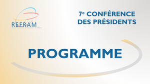 7e Conférence des présidents : programme